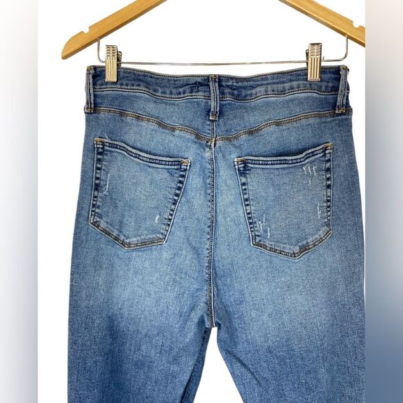 Forever 21 High Rise Stretch Distressed Skinny Jeans Size 31 - Picture 4 of 7